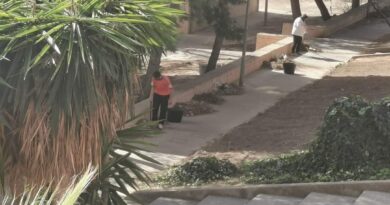 El vecindario de Mas del Rosari se ve obligado a limpiar las calles del barrio