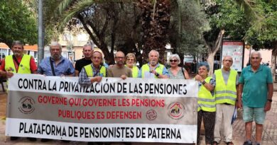 La Plataforma de Pensionistas de Paterna expresa su solidaridad con los jubilados de Argentina y condena la represión