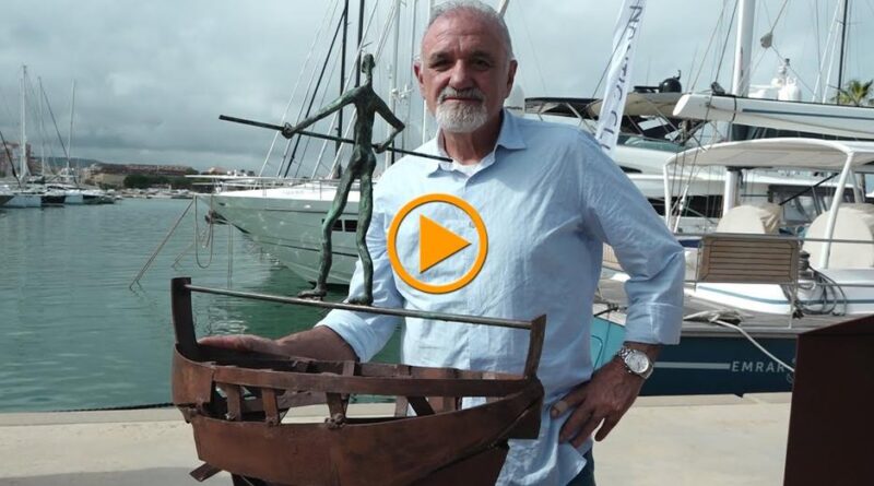 'Sueños Rotos' de nuestro vecino, Luciano González, gana el primer premio en la Exposición de Esculturas frente al Mar de Dénia