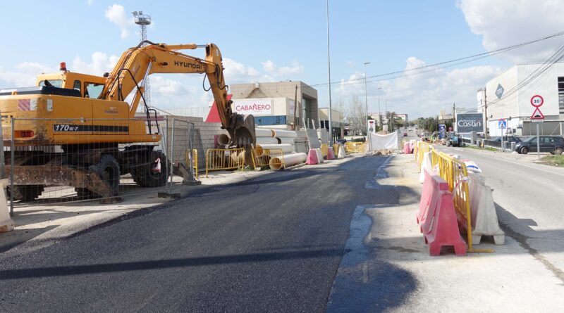 Imagen de archivo de una de las actuaciones realizadas para la mejora del colector de la Avenida de La Industria en L’Andana