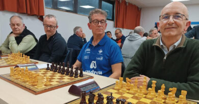 Pie de foto: Integrantes del cuarteto paternero campeón del veteranos +50