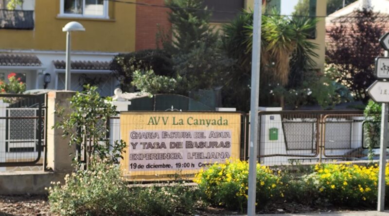 Charla en La Canyada para reclaman transparencia y equidad en la nueva tasa de basuras