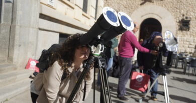 Práctica de observación solar adelantada por la meteorología