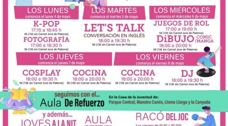 Compromís per Paterna denuncia que l’Ajuntament de Paterna cobra als joves per activitats bàsiques mentre gasta 30.000 € en un viatge a PortAventura