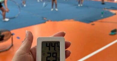 Denuncian temperaturas de hasta 44,7 ºC en el pabellón del Polideportivo Municipal de La Cañada durante un entrenamiento