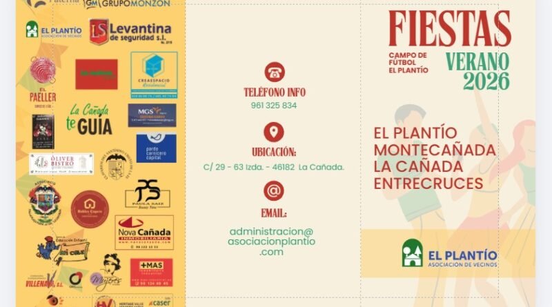 Las Fiestas de Verano 2026 de El Plantío presentan su programación completa