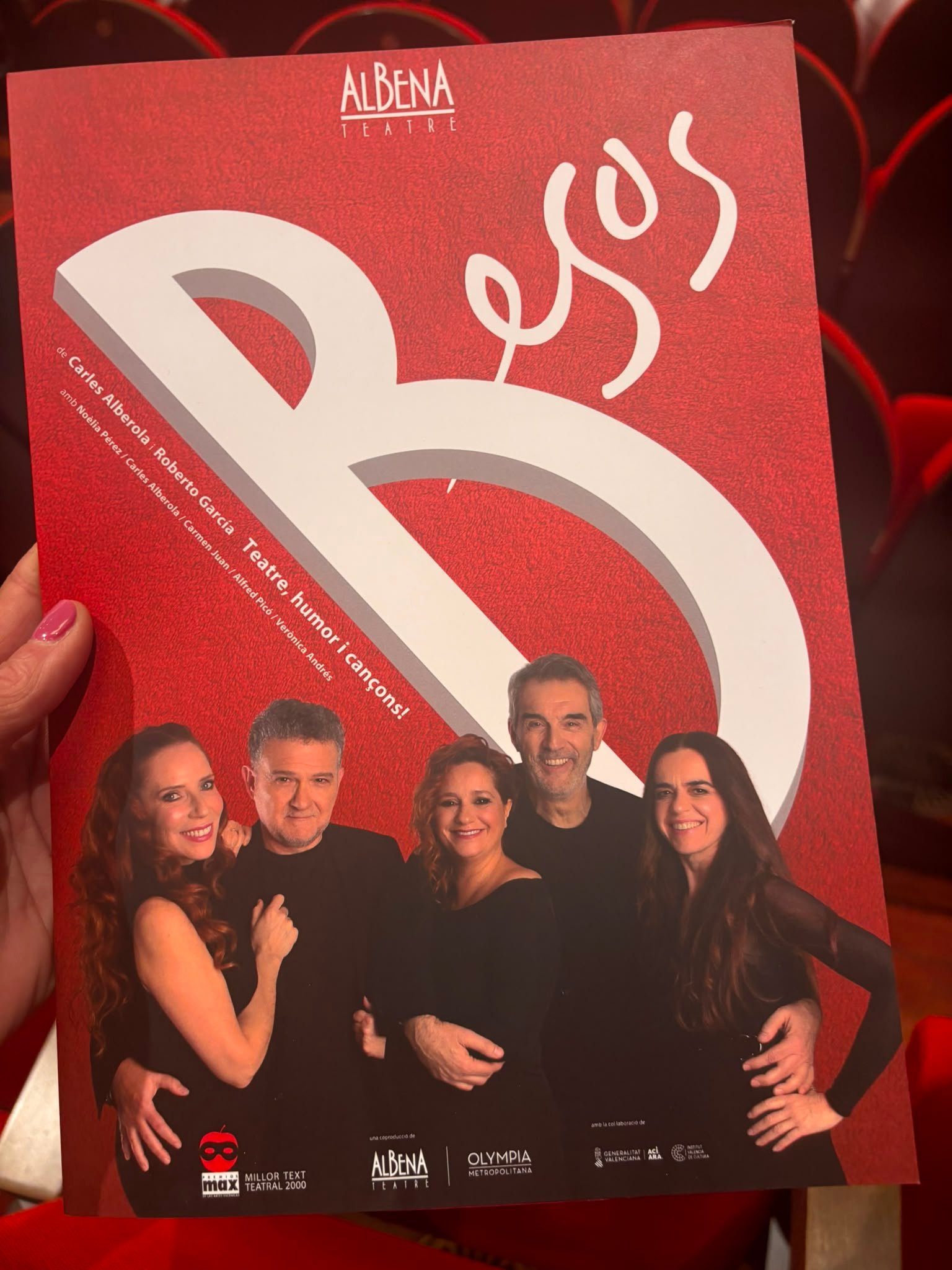 ’Besos’ vuelve al Teatre Talia con nuevas escenas 27 años después de su estreno